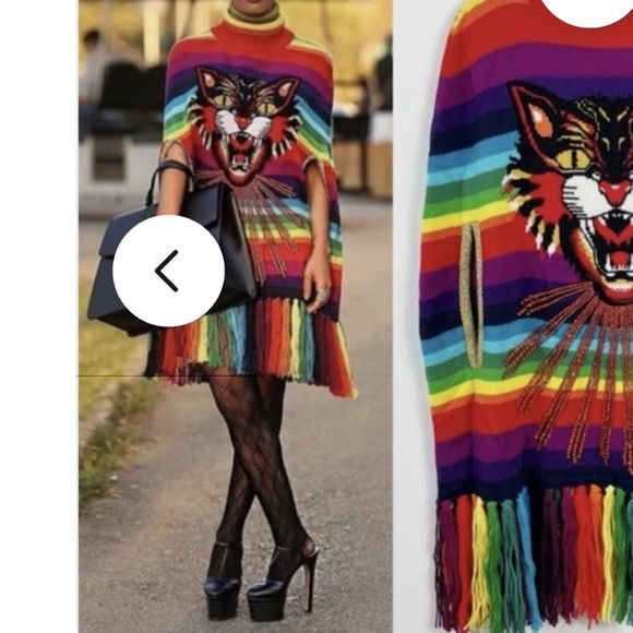 Gucci Multicolor Tiger Knit Dress